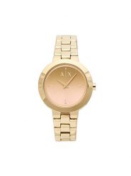 Armani Exchange Zegarek Jackie AX5182 Złoty. Żółte, analogowe zegarki Armani Exchange, ze stali. Za 889.99 zł.