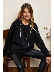 Joséfine Bluza "Meytal" w kolorze czarnym rozmiar: S. Czarne bluzy Joséfine, s, bez wzorów, z kapturem. Za 136.78 zł.