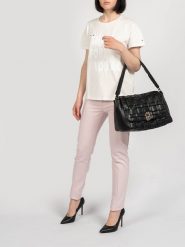 Patrizia Pepe T-Shirt | 8M1157/A8S0 | Maglia | Kobieta | Biały. Białe t-shirty Patrizia Pepe, m, bez wzorów, z bawełny, bez kołnierzyka, bez ramiączek. W wyprzedaży za 199.00 zł.