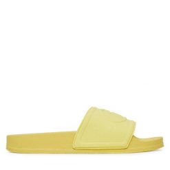 Klapki Liu Jo. Żółte klapki Liu Jo, bez wzorów, bez obcasa, bez zapięcia. Za 139.99 zł.