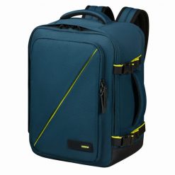 Plecak kabinowy American Tourister Take2cabin. Niebieskie plecaki American Tourister, bez wzorów, bez dodatków. Za 193.99 zł.