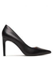Calvin Klein Szpilki Ess Stiletto 90 HW0HW02608 Czarny. Czarne szpilki Calvin Klein, bez wzorów, ze skóry, bez obcasa, na szpilce, bez zapięcia. Za 649.99 zł.