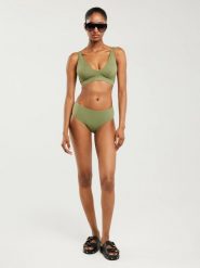 Dół od kostiumu kąpielowego khaki Morrasa 303. Zielone bikini BIG STAR, bez wzorów, eleganckie. Za 79.99 zł.