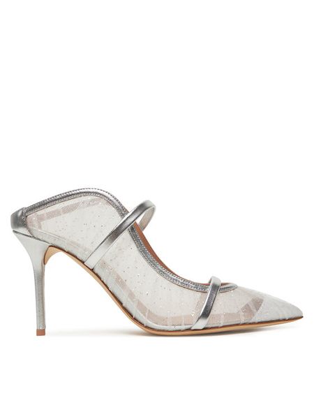 MALONE SOULIERS Szpilki Maureen 85-263 Srebrny. Szare szpilki MALONE SOULIERS, bez wzorów, z tworzywa sztucznego, bez obcasa, na szpilce, bez zapięcia. Za 1,879.00 zł.