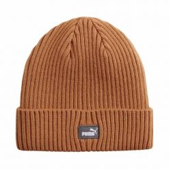 Czapka Puma Classic Cuff Beanie. Brązowe czapki zimowe Puma, bez wzorów, sportowe. Za 53.40 zł.