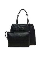 Guess Torebka Victtoria HWEVG9 51428 Czarny. Czarne shopper bag Guess, z aplikacjami, ze skóry, bez dodatków. Za 679.99 zł.