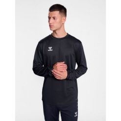 Bluza sportowa treningowa hmlESSENTIAL SWEATSHIRT. Czarne bluzy bez kaptura Hummel, m, bez wzorów, bez kaptura, na fitness i siłownię. Za 140.00 zł.