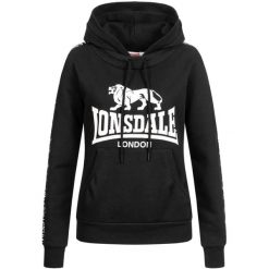 Bluza damska z kapturem Lonsdale Dihewyd. Czarne bluzy z kapturem Lonsdale, xl, bez wzorów, z dresówki, z kapturem. Za 278.50 zł.