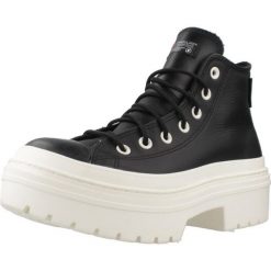 Buty CONVERSE CTAS LUGGED HEEL HI Czarny. Czarne buty sportowe lifestyle Converse, bez wzorów, ze skóry, sportowe, bez zapięcia. Za 380.99 zł.