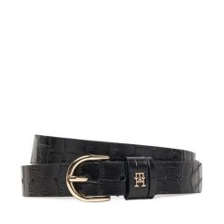 Pasek Damski Tommy Hilfiger. Czarne paski Tommy Hilfiger, bez wzorów. Za 169.99 zł.