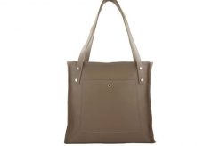 Shopperka skórzana BARBERINI'S c. beżowa 914-9. Brązowe shopper bag Barberinis, bez wzorów, ze skóry, biznesowe, na ramię, małe, bez dodatków. Za 275.49 zł.