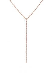 Elli Damski Figaro łańcuszek Y Trend regulowany w srebrze 925 Sterling Silver Naszyjniki 1 ct. Szare łańcuszki Elli, z materiału, srebrne. Za 373.99 zł.