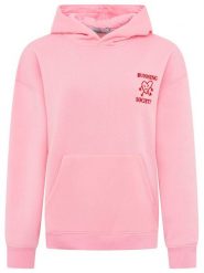 Zwillingsherz Bluza "Running" w kolorze różowym rozmiar: S/M. Różowe bluzy Zwillingsherz, m, bez wzorów, bez ramiączek, z kapturem. Za 139.95 zł.