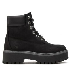 Trapery Timberland. Czarne traperki Timberland, bez wzorów, street, bez obcasa, bez zapięcia. Za 659.99 zł.