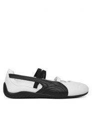 Puma Baleriny Speedcat Ballet Lthr Wns 406144 03 Biały. Białe baleriny Puma, bez wzorów, ze skóry, bez obcasa, bez zapięcia. Za 398.99 zł.