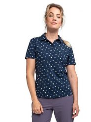 Schöffel Koszulka funkcyjna polo w kolorze granatowym rozmiar: 34. Niebieskie t-shirty sportowe Schöffel, bez wzorów, z materiału, bez ramiączek, outdoorowe. Za 88.43 zł.