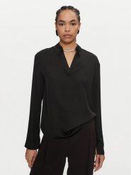 Calvin Klein Bluzka K20K208000 Czarny Regular Fit. Czarne bluzki Calvin Klein, bez wzorów, z syntetyku, bez kołnierzyka, bez ramiączek. Za 319.99 zł.