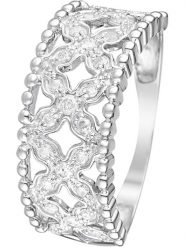 CARATELLI Złoty pierścionek "Dahlia" z diamentami rozmiar: 60. Szare pierścionki CARATELLI, z diamentem, złote. Za 2,033.02 zł.