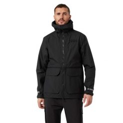 Kurtka Helly Hansen patrol transition. Czarne kurtki Helly Hansen, xl, bez wzorów, bez kaptura. W wyprzedaży za 842.35 zł.