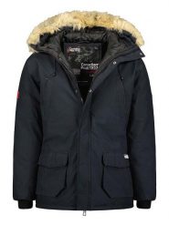 Canadian Peak Parka "Claudeak" w kolorze granatowym rozmiar: XL. Niebieskie płaszcze Canadian Peak, xl, bez wzorów, bez kaptura. Za 228.92 zł.
