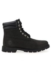 Trapery damskie, Timberland Linden Woods 6 IN Boot. Czarne traperki Timberland, bez wzorów, z materiału, sportowe, bez obcasa, bez zapięcia. Za 549.99 zł.