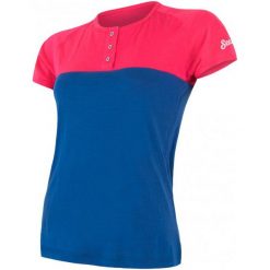 Sensor T-Shirt Damski Z Guzikami Merino Air Pt Magenta-Niebieski M. Bielizna termoaktywna damska marki Sensor. Za 215.00 zł.