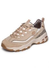 Buty SKECHERS 150877S D LITES WILD CHARM Jasnobrązowy. Brązowe buty treningowe Skechers, bez wzorów, z materiału, bez zapięcia, trekkingowe. Za 323.99 zł.