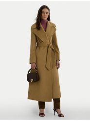 LAUREN RALPH LAUREN Płaszcz wełniany 297962169002 Beżowy Regular Fit. Brązowe płaszcze Lauren Ralph Lauren, na zimę, bez wzorów, z wełny, bez kaptura. Za 1,999.00 zł.