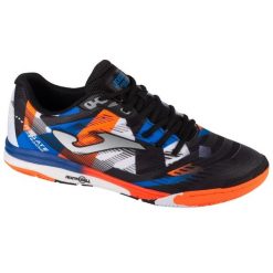 Buty Joma Regate Rebound 2401 In RREW2401IN czarne. Czarne buty treningowe bez wzorów, z mikrofibry, bez zapięcia, do piłki nożnej. Za 426.62 zł.