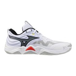 Buty halowe Mizuno Wave Momentum Elite. Białe buty do biegania Mizuno, bez wzorów, bez zapięcia, do biegania, mizuno wave. Za 717.85 zł.