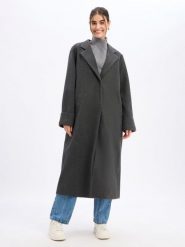 Noisy May Płaszcz Kobiety szary, XL. Szare płaszcze Noisy May, xl, bez wzorów, bez kaptura. Za 499.95 zł.