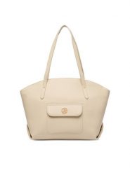 Beverly Hills Polo Club Torebka CEO-BHPC-C-001-09 Écru. Shopper bag Beverly Hills Polo Club, bez wzorów, z materiału, bez dodatków. Za 219.99 zł.