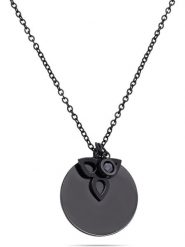 Tamaris Naszyjnik z zawieszką - dł. 45 cm rozmiar: onesize. Czarne naszyjniki Tamaris, z materiału, ze stali. Za 130.99 zł.