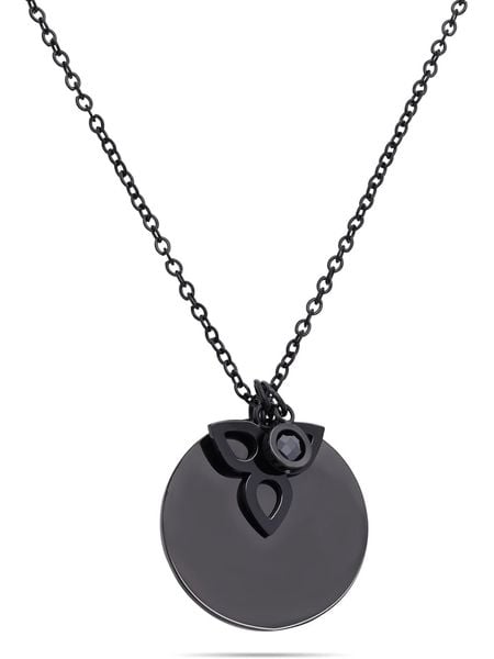 Tamaris Naszyjnik z zawieszką - dł. 45 cm rozmiar: onesize. Czarne naszyjniki Tamaris, z materiału, ze stali. Za 130.99 zł.