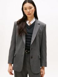 Tommy Hilfiger Marynarka Kobiety Sztuczne włókno szary, 38. Szare marynarki i żakiety Tommy Hilfiger, bez wzorów, z włókna, eleganckie, bez ramiączek. Za 849.95 zł.