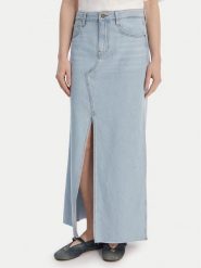 Guess Jeans Spódnica jeansowa W6GD52 D7902 Niebieski Regular Fit. Niebieskie spódnice Guess Jeans, z aplikacjami, z bawełny. Za 389.99 zł.