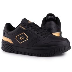 Buty damskie sportowe klasyczne SCOPI GC. Czarne buty treningowe Lotto, bez wzorów, z materiału, bez zapięcia, trekkingowe. Za 106.00 zł.