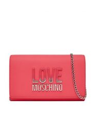 LOVE MOSCHINO Torebka JC4260PP0MKD0615 Różowy. Czerwone kopertówki Love Moschino, bez wzorów, ze skóry, wizytowe, bez dodatków. Za 409.99 zł.