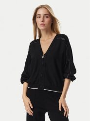 Liu Jo Sport Kardigan TF6192 MS63L Czarny Regular Fit. Czarne swetry Liu Jo Sport, l, bez wzorów, sportowe, bez ramiączek. Za 689.99 zł.