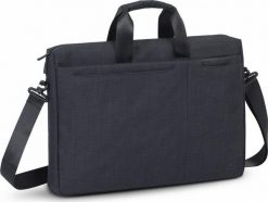 Torba Rivacase 8355 czarny. Czarne torby na laptopa RivaCase, bez wzorów, z poliesteru, na ramię. Za 178.00 zł.