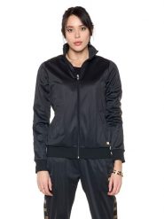 Bluza z zamek błyskawiczny na trening na co dzień. Czarne bluzy LEONE 1947 APPAREL, l, bez wzorów, bez ramiączek, bez kaptura. Za 328.38 zł.