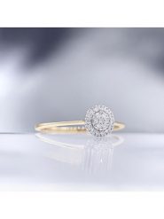 DIAMOND & CO Złoty pierścionek "Mon rayon de Soleil" z diamentami rozmiar: 54. Żółte pierścionki Diamond & Co, z diamentem, złote. Za 913.99 zł.