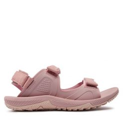 Sandały 4F. Czerwone sandały 4f, bez wzorów, bez obcasa, na płaskiej podeszwie, bez zapięcia. Za 229.99 zł.