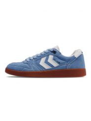 Buty halowe Hummel HB Team. Szare buty treningowe Hummel, bez wzorów, z materiału, bez zapięcia, na fitness i siłownię. Za 420.80 zł.
