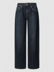 Pepe Jeans Dżinsy "Nicky" - Comfort fit - w kolorze granatowym rozmiar: W28/L32. Niebieskie jeansy Pepe Jeans, l, z aplikacjami, z jeansu, klasyczne, z podwyższonym stanem. Za 165.31 zł.