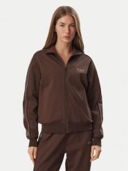 Guess Bluza V5BQ15 KCX22 Brązowy Regular Fit. Brązowe bluzy bez kaptura Guess, m, z aplikacjami, z syntetyku, bez kaptura. Za 474.99 zł.