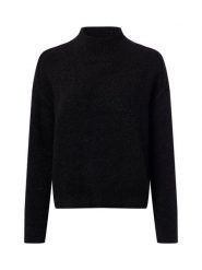 Marie Lund sweter z dzianiny z zawartością wełny Kobiety czarny, S. Czarne swetry Marie Lund, s, bez wzorów, z dzianiny, bez ramiączek. Za 249.95 zł.