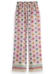 Scotch & Soda Spodnie w kolorze białym ze wzorem rozmiar: L/L30. Białe spodnie materiałowe Scotch & Soda, bez wzorów, z lyocellu, z podwyższonym stanem. Za 188.85 zł.