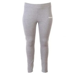 Damskie wysokie legginsy Hummel Legacy Plus. Szare legginsy Hummel, bez wzorów, sportowe. Za 186.00 zł.