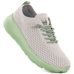 Półbuty sportowe damskie beżowe NEWS 26TX02-168. Brązowe buty sportowe lifestyle NEWS, bez wzorów, z tkaniny, sportowe, bez zapięcia. Za 239.99 zł.